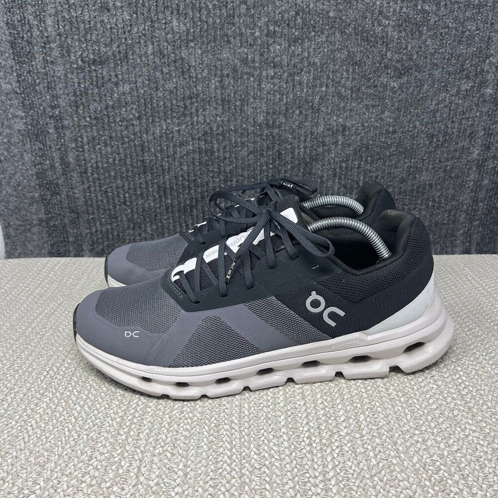 On Cloud Cloudrunner Black Grey Athletic Running … - image 3